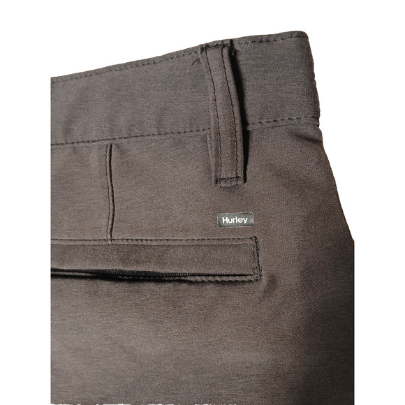 Hurley Water Repellent Hybrid Golf Shorts Sz 32 Gray Sporty Stretch Walk Preppy - Picture 7 of 16